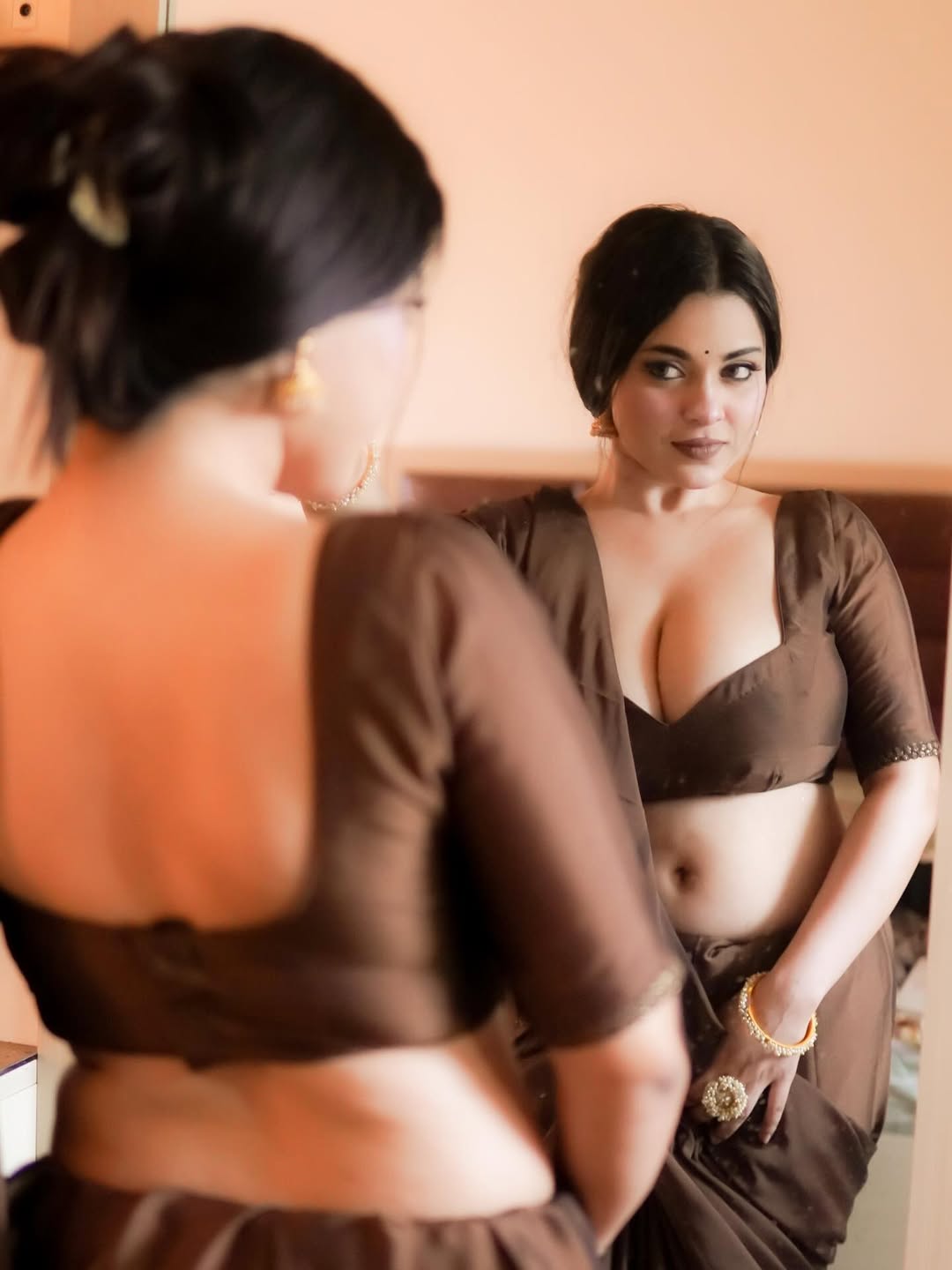 Women's Chocolate Brown Crop Top - Image 5