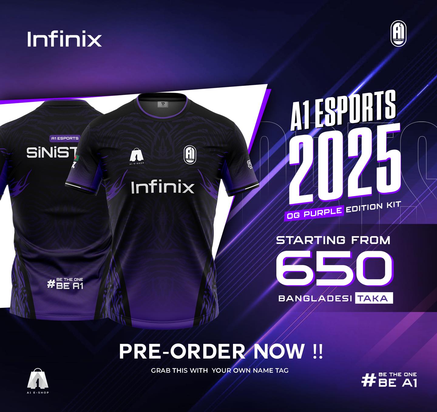 A1 Esports Official Jersey – Premium Gaming Apparel - Image 2